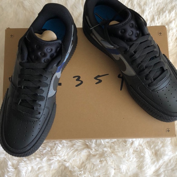 SOLD!!! Nike AF 1 Type Sneakers Black Photo Blue - Picture 7 of 8